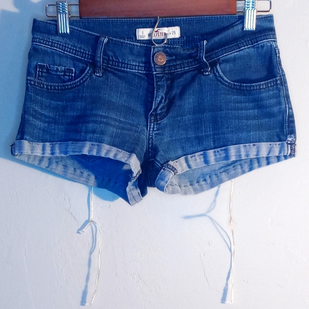 Hollister Dark Wash Jean Shorts